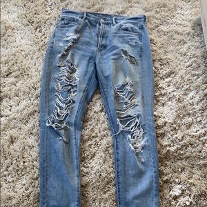 American Eagle High-rise Girlfriend jeans
